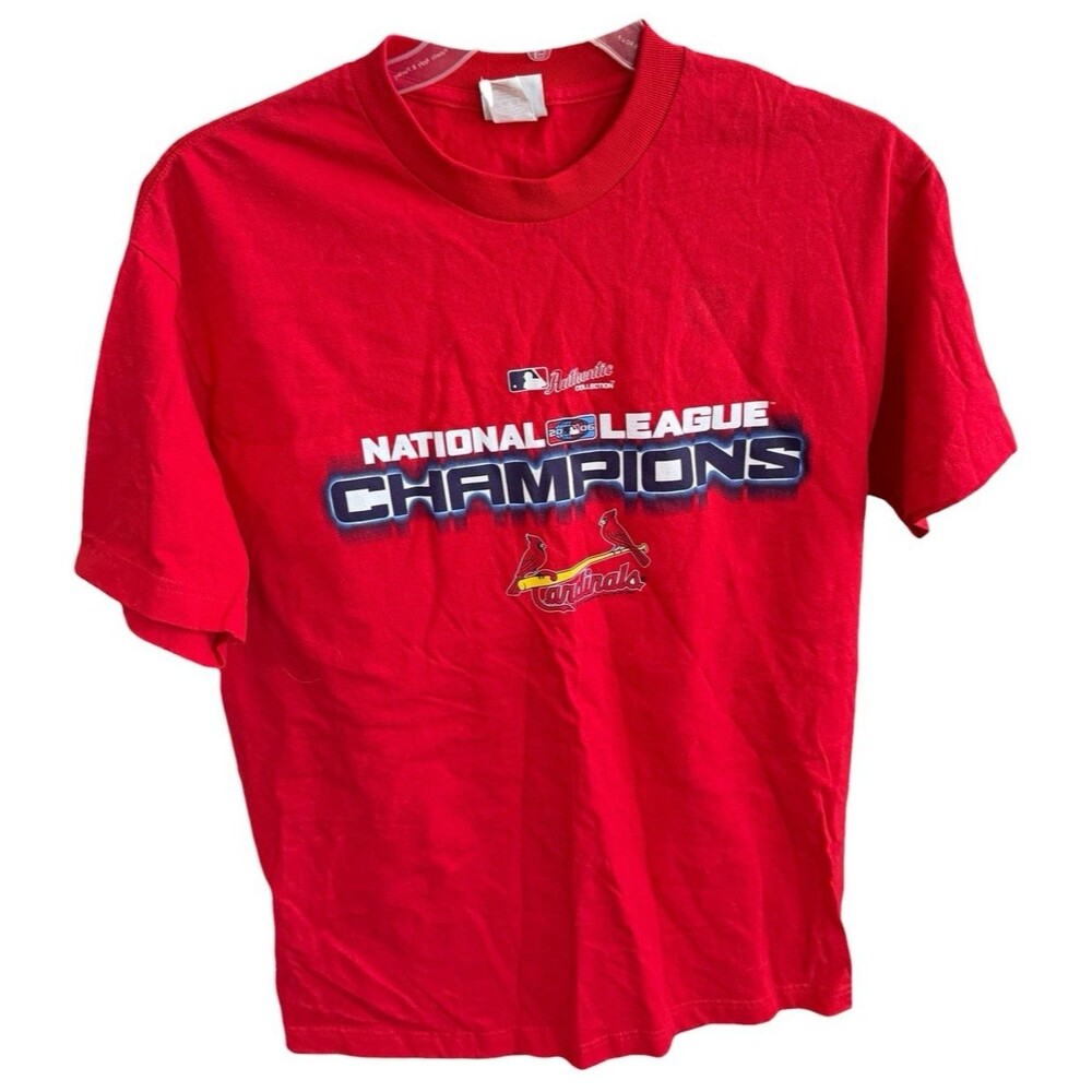 Lee Sport St Louis Cardinals 2006 World Series Champions T Shirt Size Large